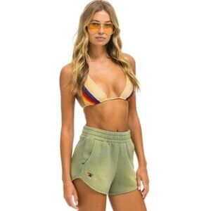 Aviator Nation ESSENTIAL POCKET CLUB SHORTS - FADED ARMY Size M 4-8